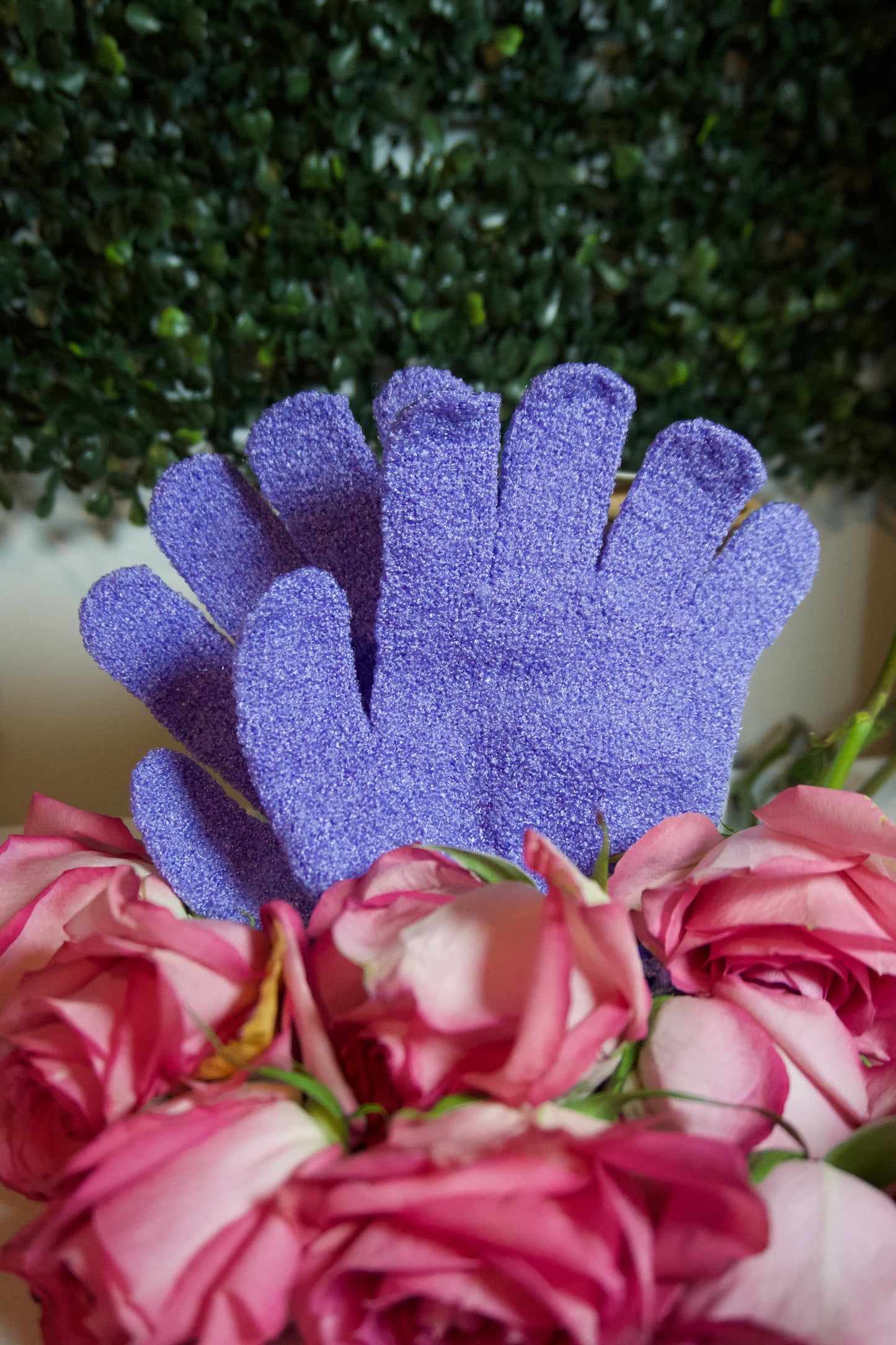 Exfoliating gloves