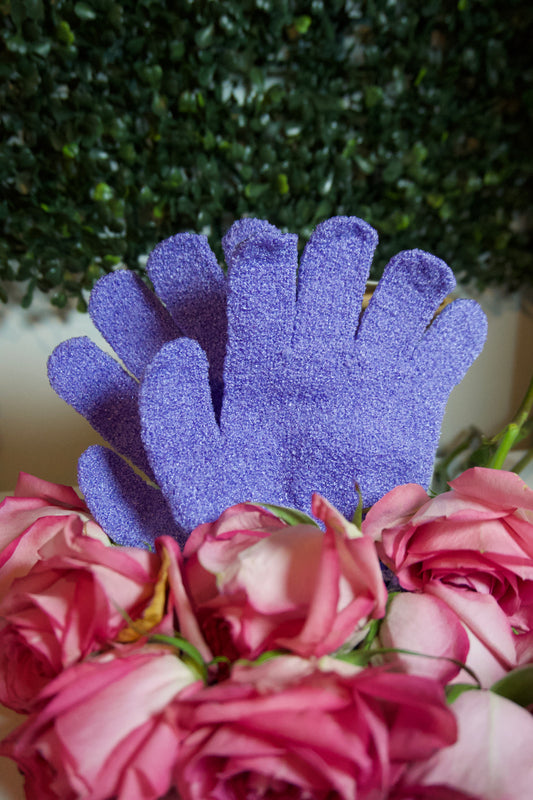 Exfoliating gloves